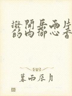 拨开岳两片肥嫩的肉御心香帅