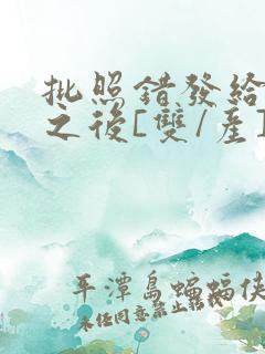 批照错发给情敌之后[双/产]