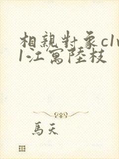 相亲对象c1v1江寓陆枝