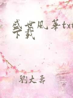 盛世风华txt下载