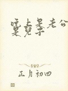 晚上是老公白天是儿子