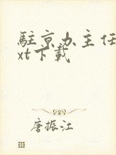 驻京办主任2txt下载