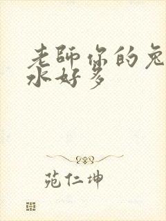 老师你的兔子软水好多