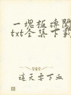一块板砖闯仙界txt全集下载