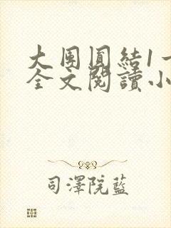 大团圆结1一6全文阅读小说