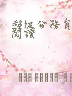 超级公务员全文阅读