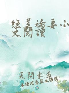 绝美娇妻小说全文阅读