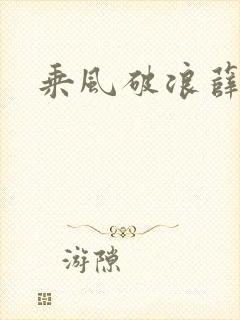 乘风破浪薛家良