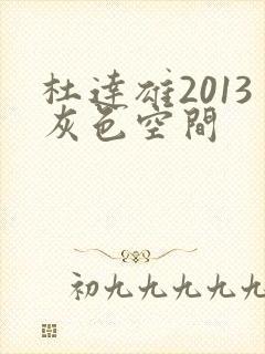 杜达雄2013灰色空间