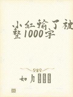 小红输了被小明整1000字