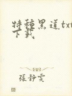 特种黑道txt下载