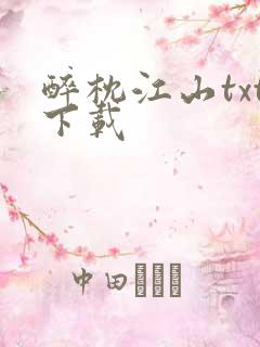 醉枕江山txt下载