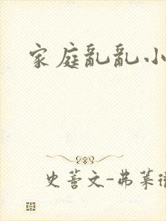 家庭乱乱小说