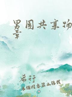 男团共享物第一章