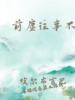 前尘往事不可追