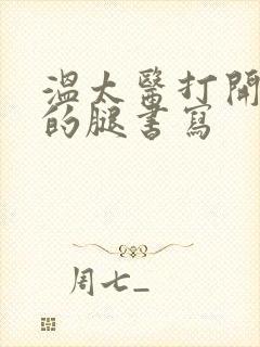 温太医打开眉庄的腿书写