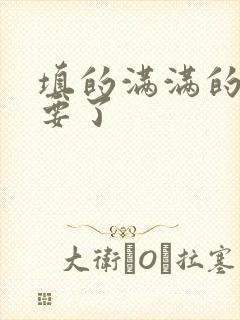 填的满满的 不要了