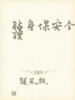 贴身保安全文阅读