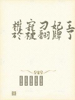 权宠刁妃王爷终于被翻牌了