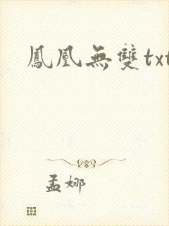 凤凰无双txt