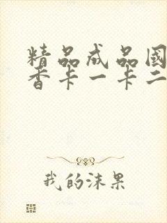 精品成品国色天香卡一卡二摄像头