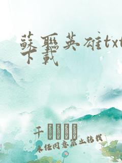 苏联英雄txt下载