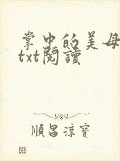 掌中的美母版主txt阅读