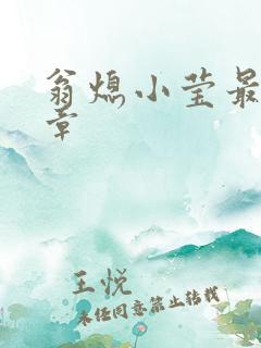 翁熄小莹最新节章