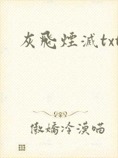 灰飞烟灭txt