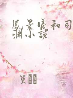 凤晨曦和司鸿颜渊小说