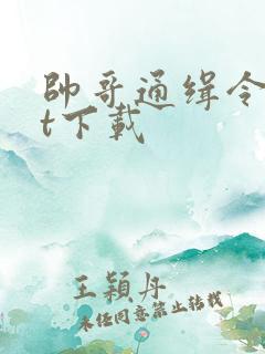 帅哥通缉令txt下载