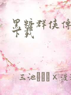 黑糖群侠传全集下载