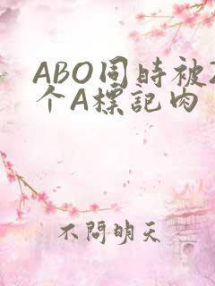 ABO同时被2个A标记肉