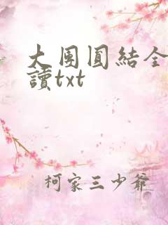 大团圆结全文阅读txt