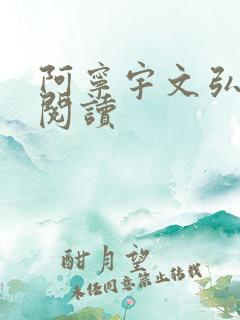 阿宁宇文弘免费阅读