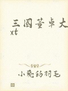 三国董卓大传txt