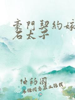 豪门契约嫁给钻石太子