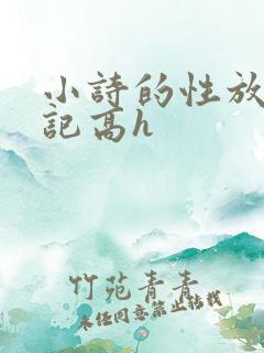 小诗的性放荡日记高h