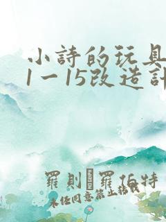 小诗的玩具日记1一15改造计划