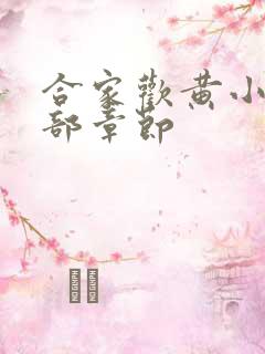 合家欢黄小梅全部章节