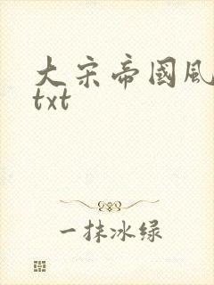 大宋帝国风云录txt