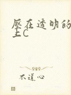 压在透明的玻璃上C