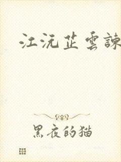 江沅芷云谏小说