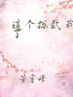 这个总裁 我要了