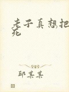 老子真想把你弄死