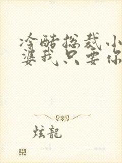 冷酷总裁小小老婆我只要你