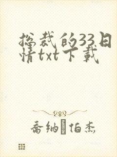 总裁的33日索情txt下载