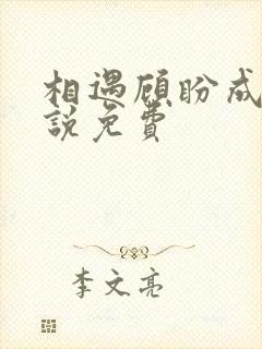 相遇顾盼成欢小说免费