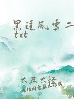 黑道风云二十年 txt