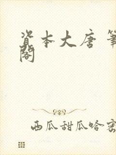 资本大唐 笔趣阁